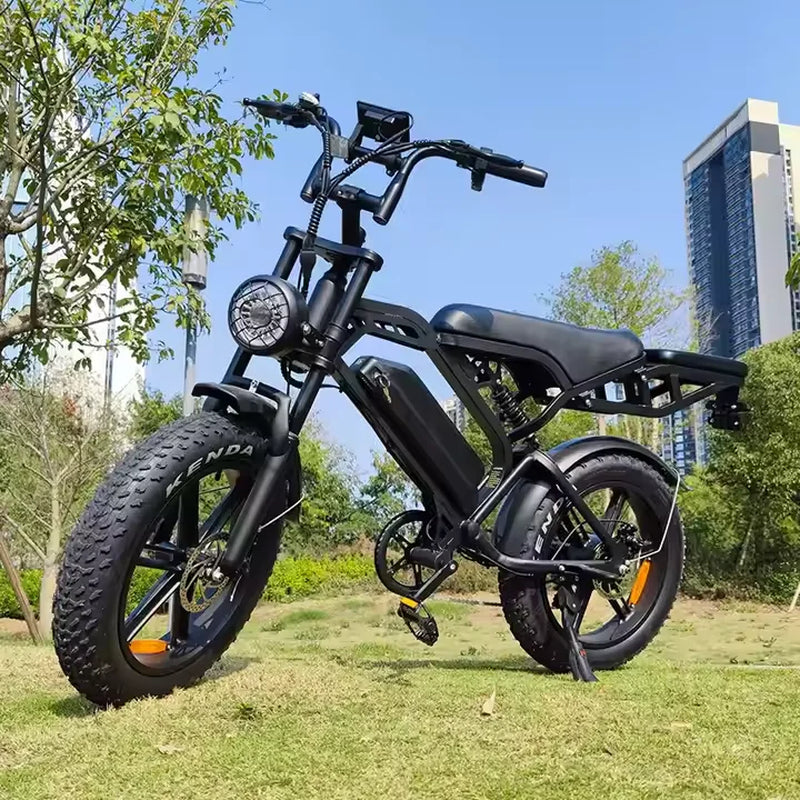 Sale Price V20 PRO E-Mountain Bike 20 Inch Fat Tire Hybrid Electric Bikes with 7 Speed for Adults Fat Bike V20 PRO Ebikecustom