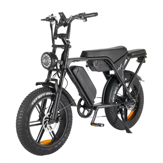 V8 Fatbike 500W 1000W 48V 20-Inch Fat Tire Electric Hybrid Bike Fashion Off-Road Ebike 